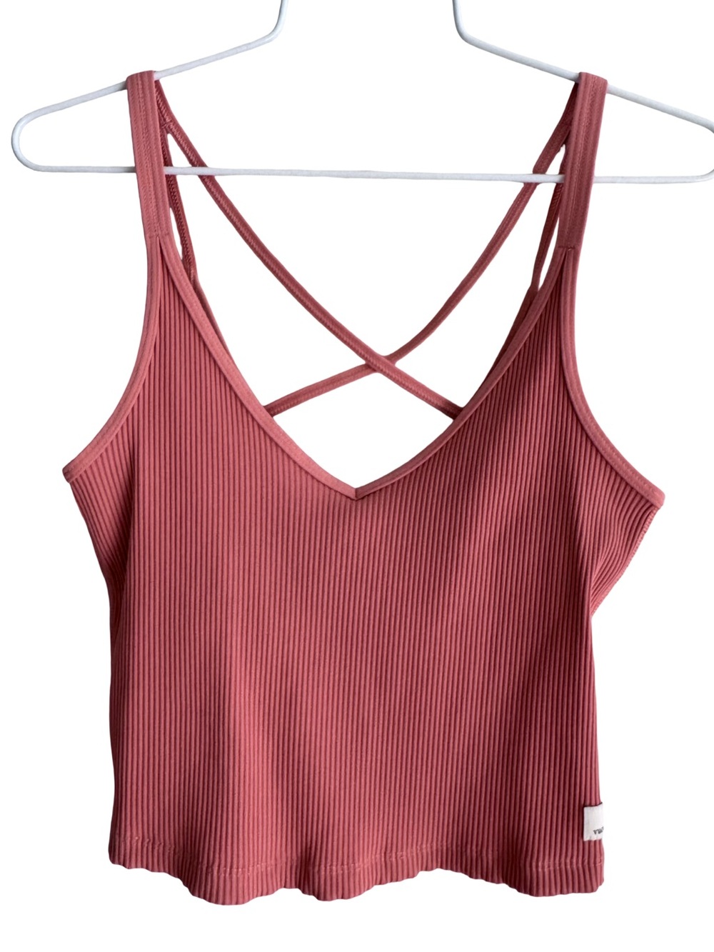 Vuori Rib Crop Tank Size Medium